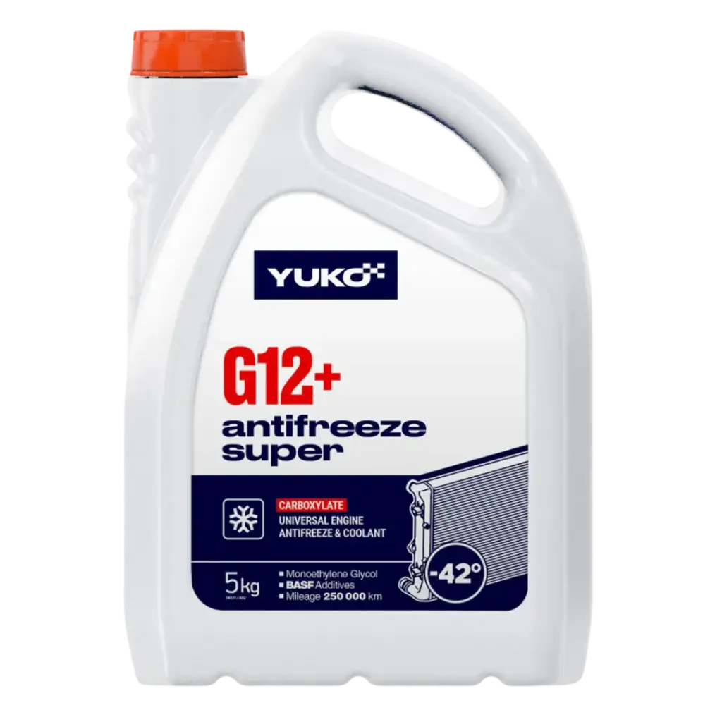 Yuko Coolant/Antifreeze G12+ Ready to Use (5Ltr)