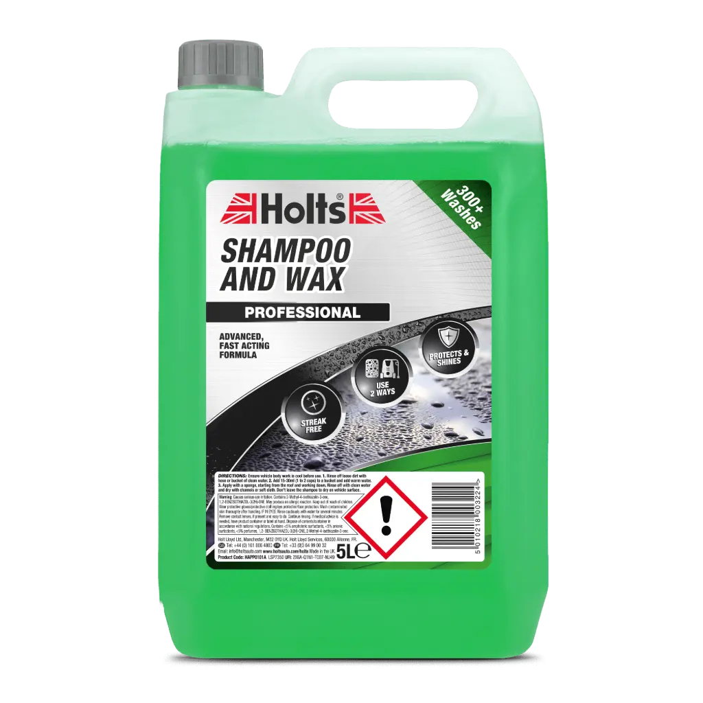 Holts Shampoo And Wax (5ltr)