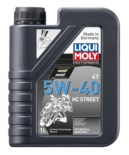 [20750] Liqui Moly Motorbike 4T 5w40 HC-Street (1Ltr)